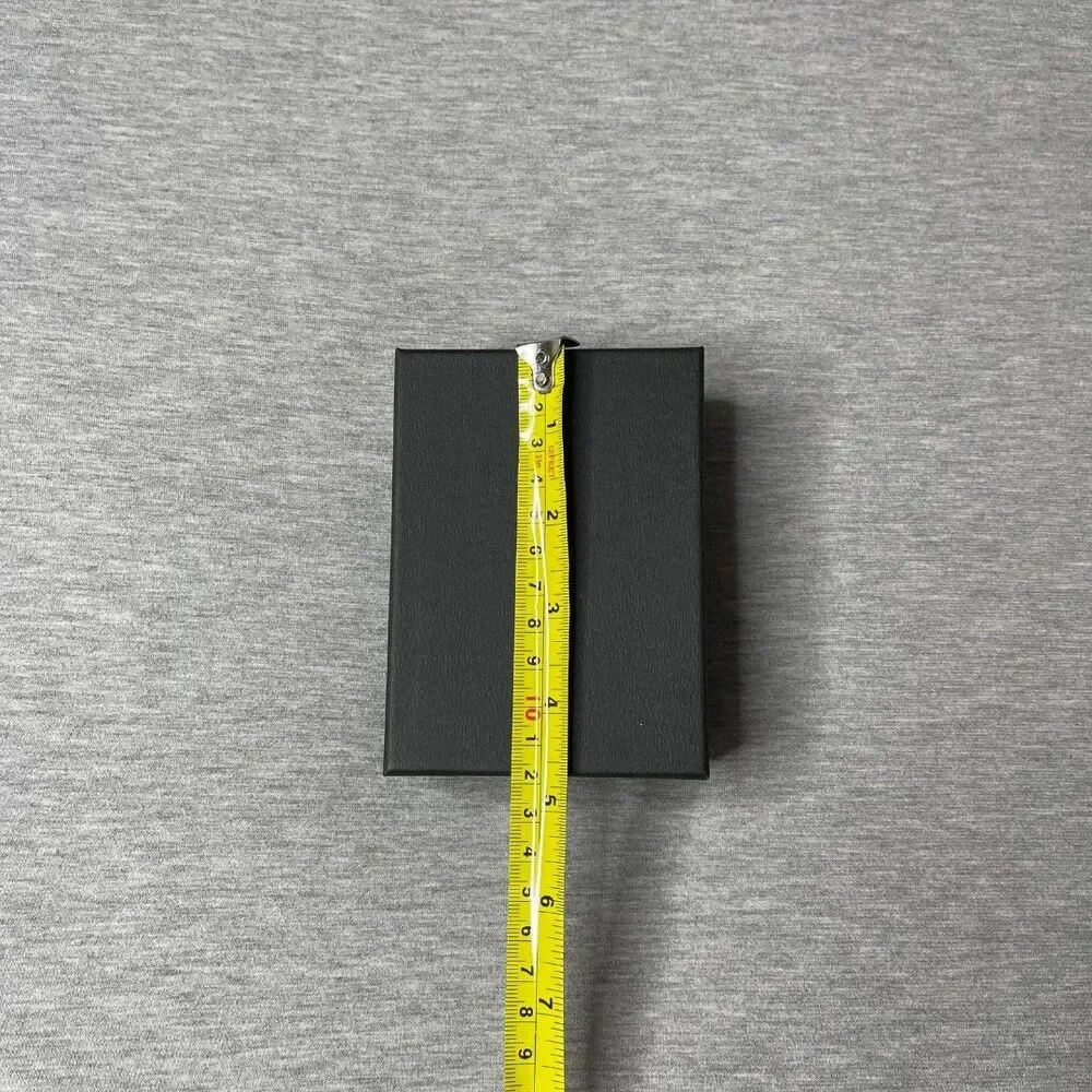 Macy’s Solid Black 5” x 3.5” Jewelry Necklace & Bracelet Gift Box